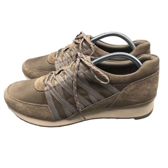 Dansko Shoes - Dansko Shoes Womens 9 Gabi Sneaker Taupe Suede 4051159393 Low Top Lace Up